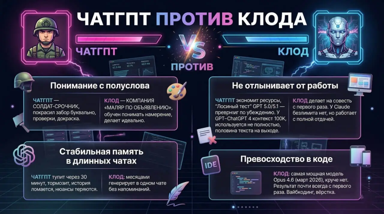 ChatGPT против Клода