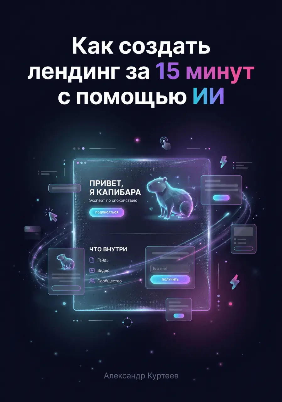 Как создать лендинг с помощью ИИ за 15 минут