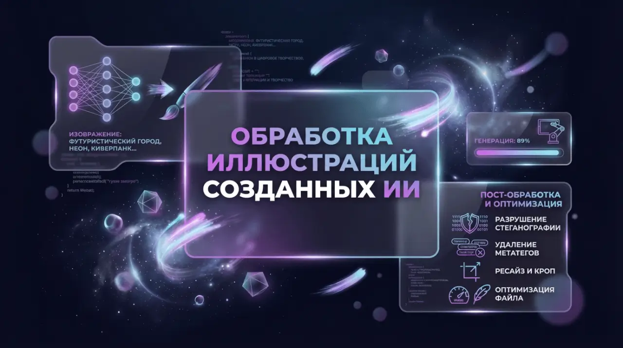 Обработка иллюстраций ИИ