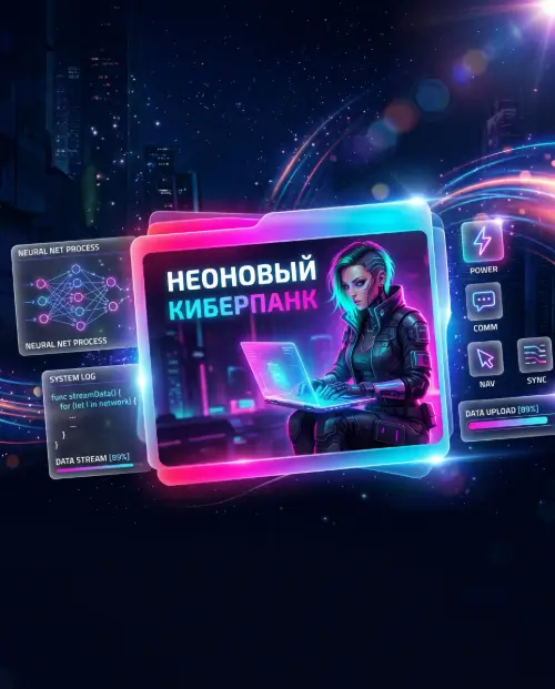 Неоновый киберпанк
